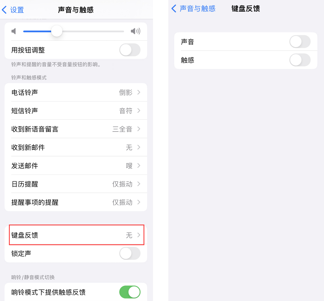 隆广镇苹果手机维修分享iOS 16 小细节：支持开启 iPhone 键盘声音及触感反馈 