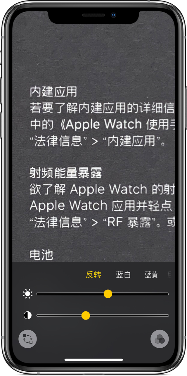隆广镇苹果手机维修分享iPhone 小技巧：使用自带的放大器功能放大文字 